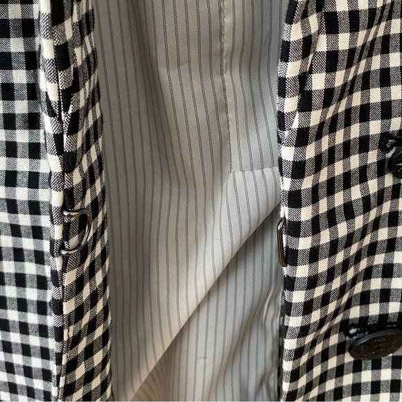 Veronica Beard Cottage Black/White Gingham Plaid Dickey Jacket Blazer size 6 - Picture 6 of 13